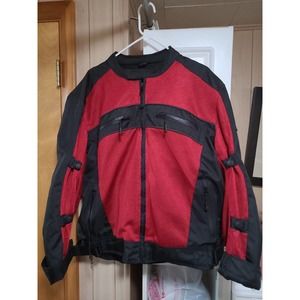 Viking Cycle Ironside Red Textile Motorcycle Jacket For Men size XL